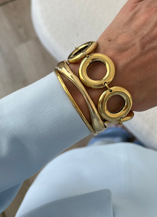 Statement armband rondjes