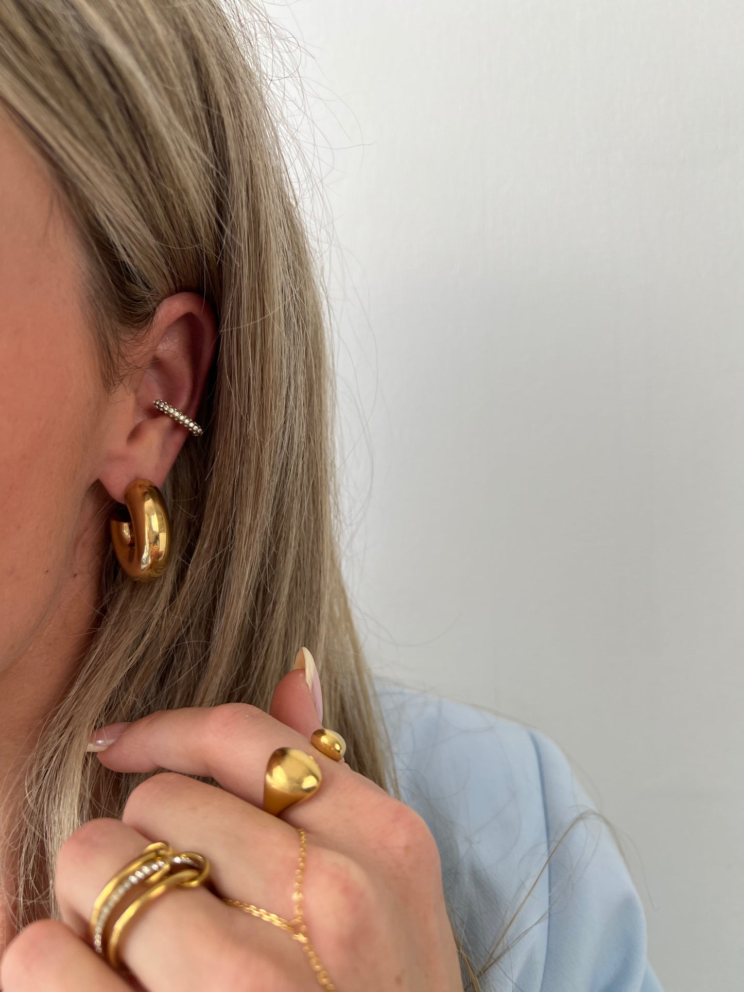 Earcuff plat hart