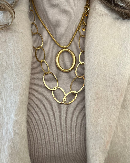 Lange ketting met ovalen
