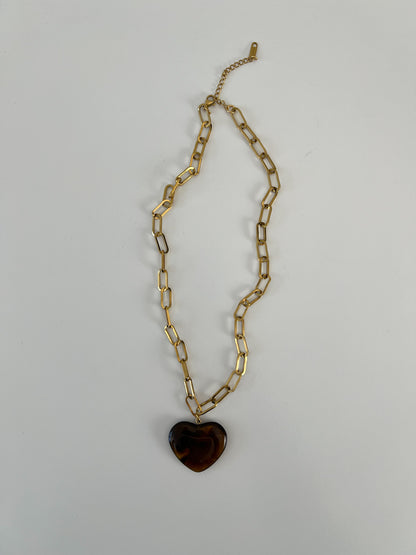 Ketting marble heart