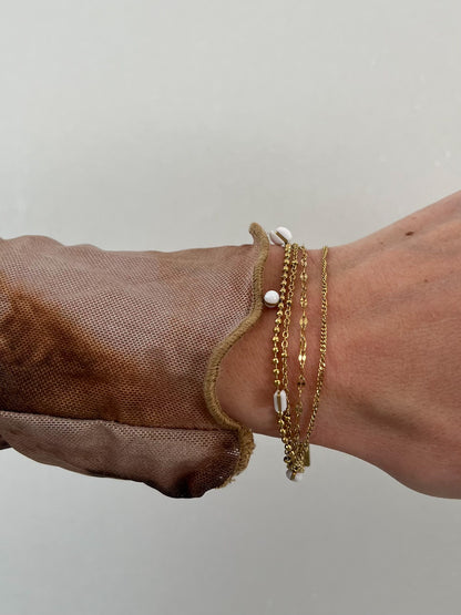 Armband meerdere laagjes met kleuren steentjes