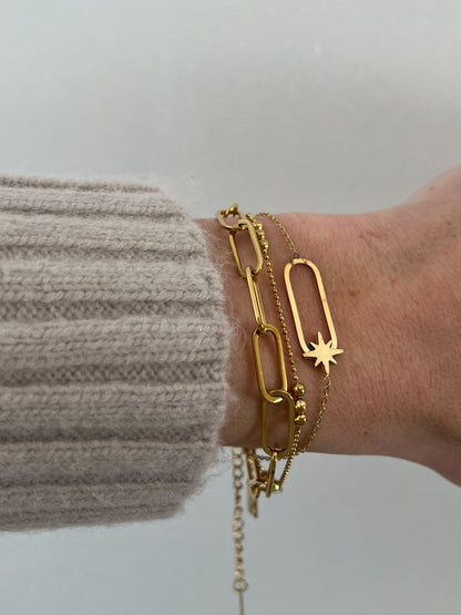 Armband ovaal met ster