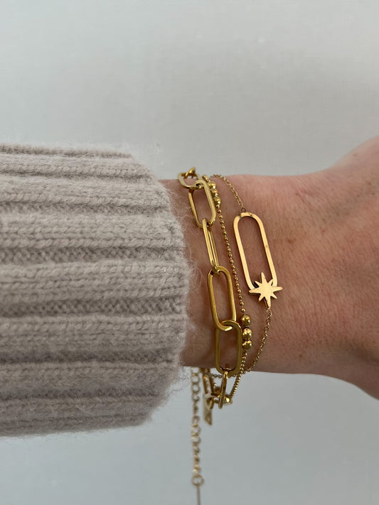 Armband ovaal met ster
